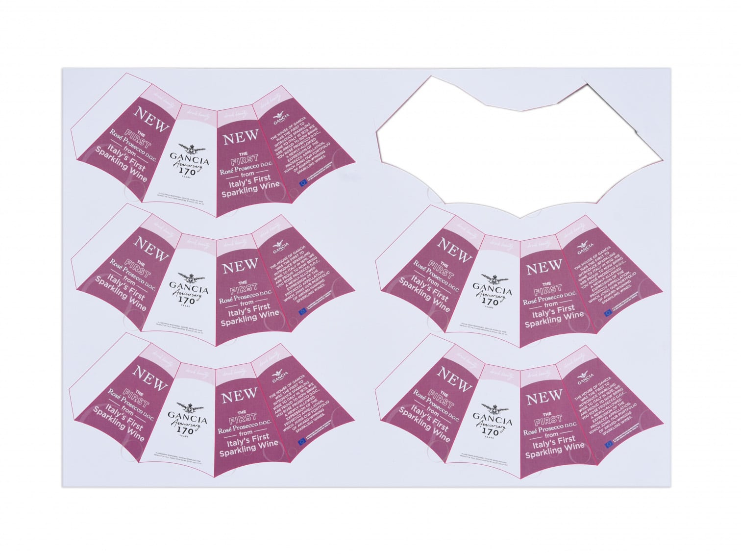 Table Tents for Gancia Sparkling Wine