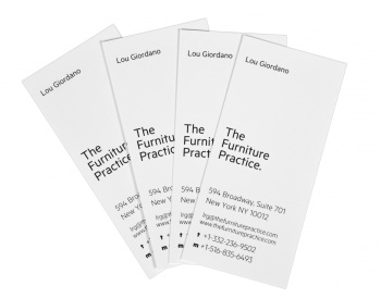 Business Cards for Lou Giordano Furniture Practice